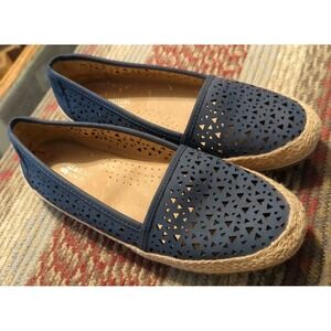 Naturalizer N5 Comfort Slip On Blue Rackley Round Toe Loafers Size 7 Pre-Owned